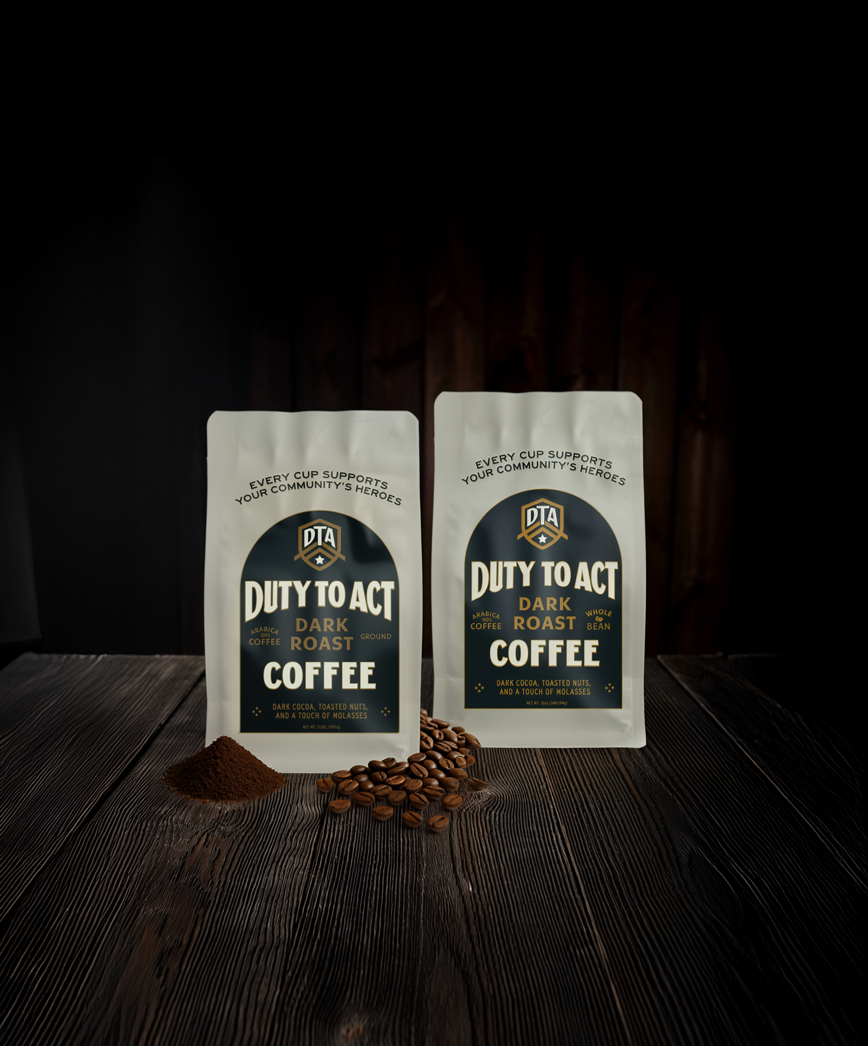 Two 12 oz Dark Roast