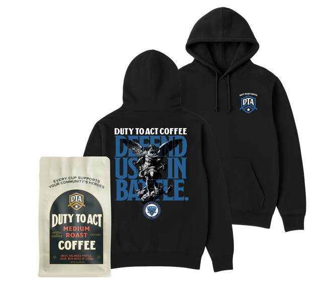 Defend Us In Battle Hoodie & Medium Roast