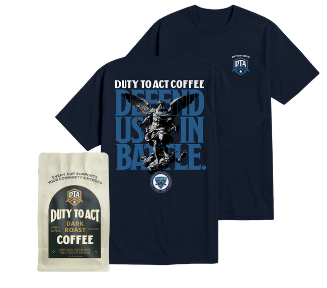 Defend Us In Battle T-Shirt & Dark Roast