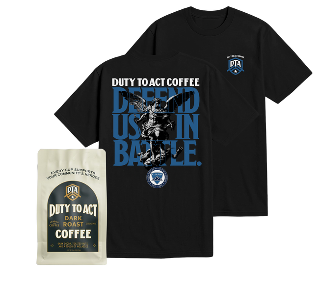 Defend Us In Battle T-Shirt & Dark Roast