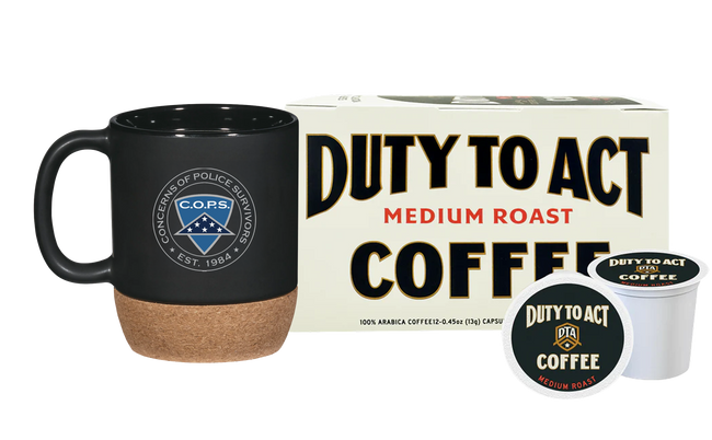 C.O.P.S. Mug & Medium Roast Coffee