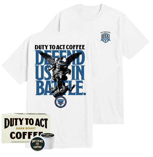 Defend Us In Battle T-Shirt & Dark Roast