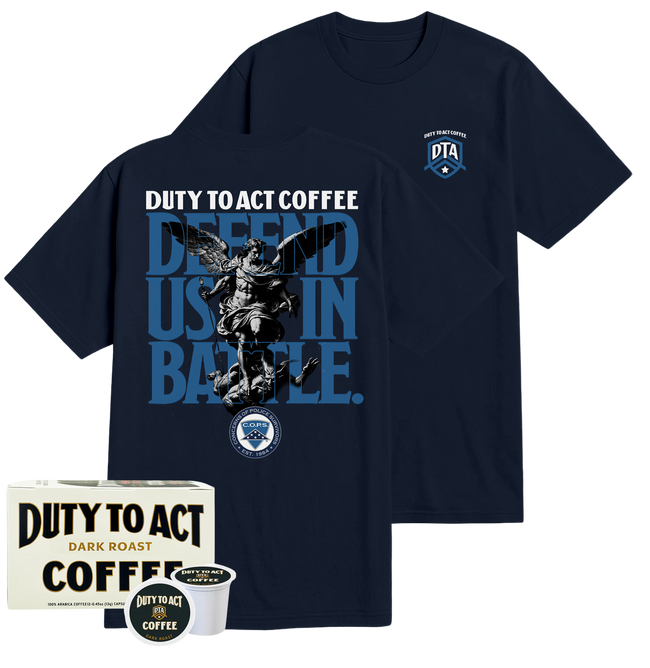 Defend Us In Battle T-Shirt & Dark Roast