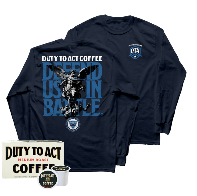 Defend Us In Battle Long Sleeve & Medium Roast