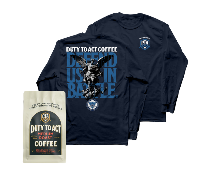 Defend Us In Battle Long Sleeve & Medium Roast