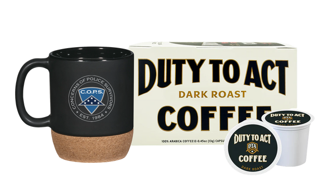 C.O.P.S. Mug & Dark Roast Coffee