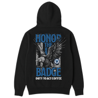 Honor The Badge Hoodie & Medium Roast