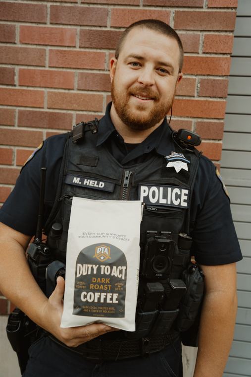 Officer with the bag