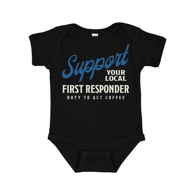 Support Your Local First Responder Baby Onesie