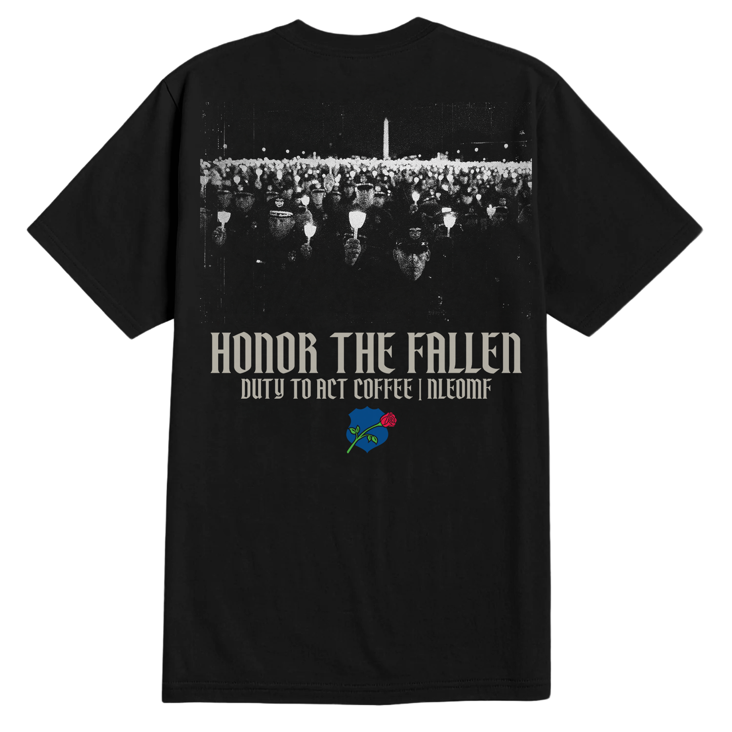 Honor The Fallen Candle Light T-Shirt