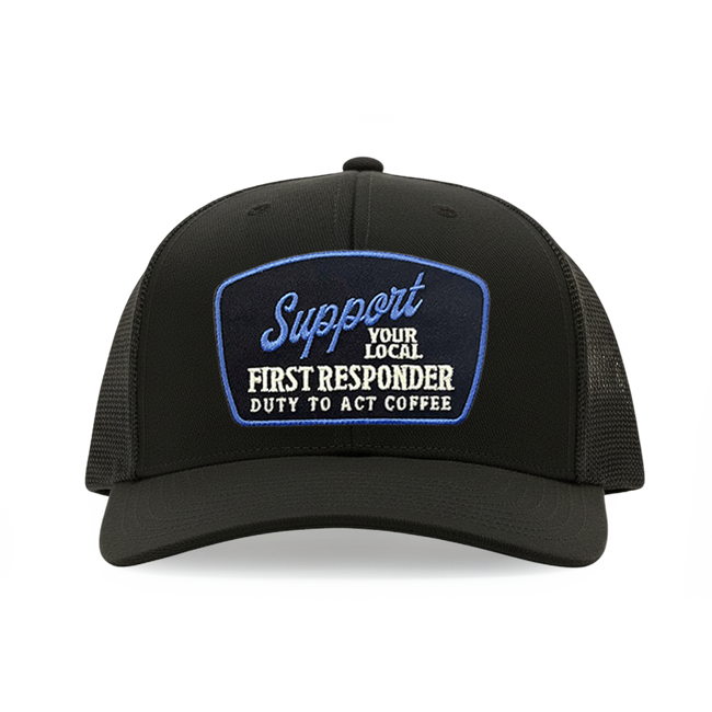 Support Your Local First Responder Canvas Trucker