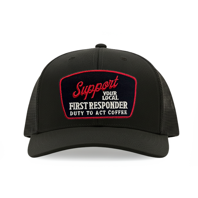 Support Your Local First Responder Canvas Trucker