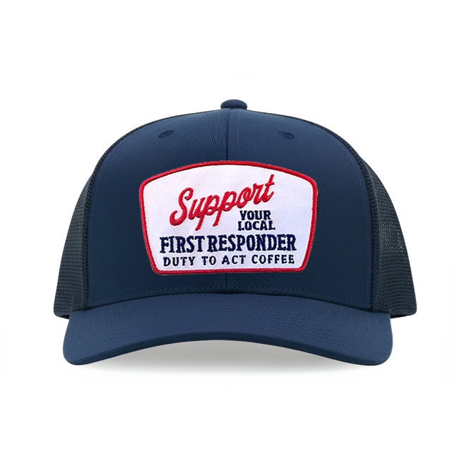 Support Your Local First Responder Canvas Trucker