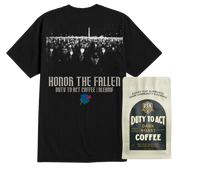 Honor The Fallen Candle Light T-Shirt & Dark Roast