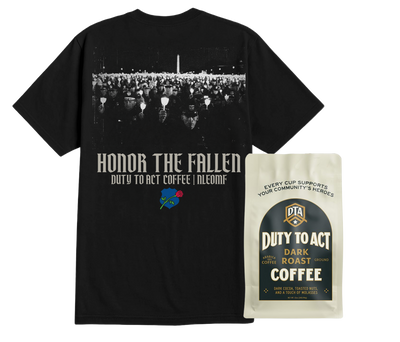 Honor The Fallen Candle Light T-Shirt & Dark Roast