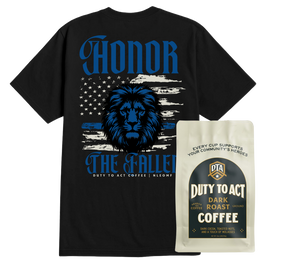 Honor The Fallen Lion T-Shirt & Dark Roast