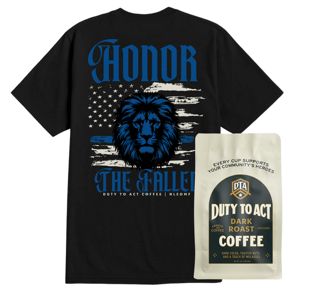 Honor The Fallen Lion T-Shirt & Dark Roast