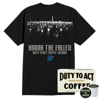 Honor The Fallen Candle Light T-Shirt & Dark Roast
