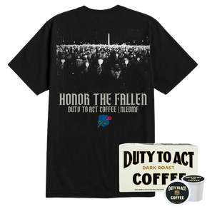 Honor The Fallen Candle Light T-Shirt & Dark Roast