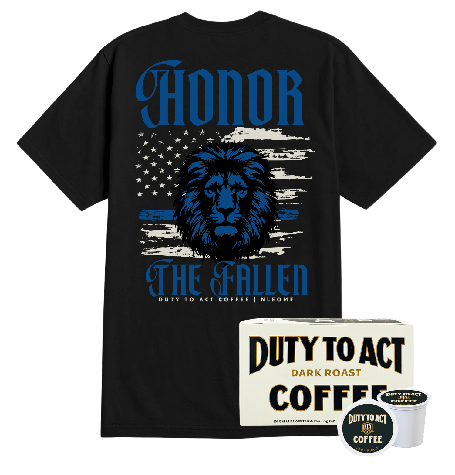 Honor The Fallen Lion T-Shirt & Dark Roast