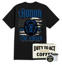 Honor The Fallen Lion T-Shirt & Dark Roast