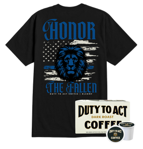 Honor The Fallen Lion T-Shirt & Dark Roast