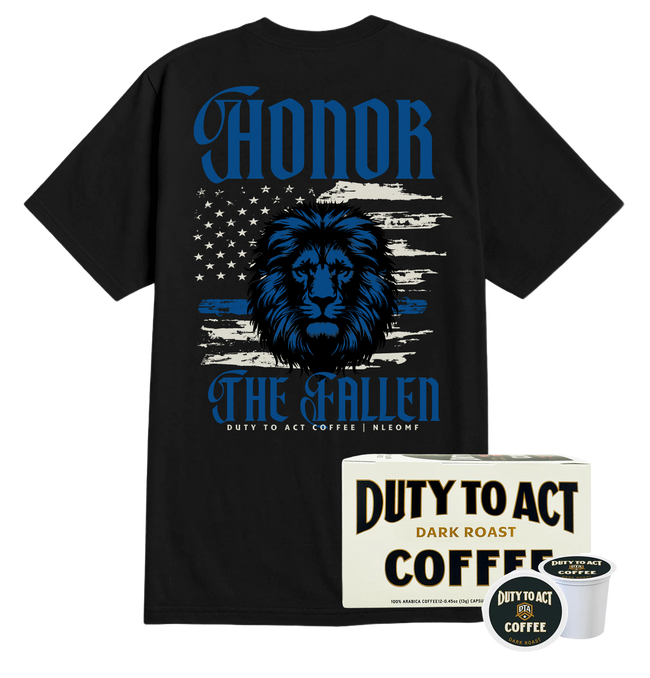 Honor The Fallen Lion T-Shirt & Dark Roast