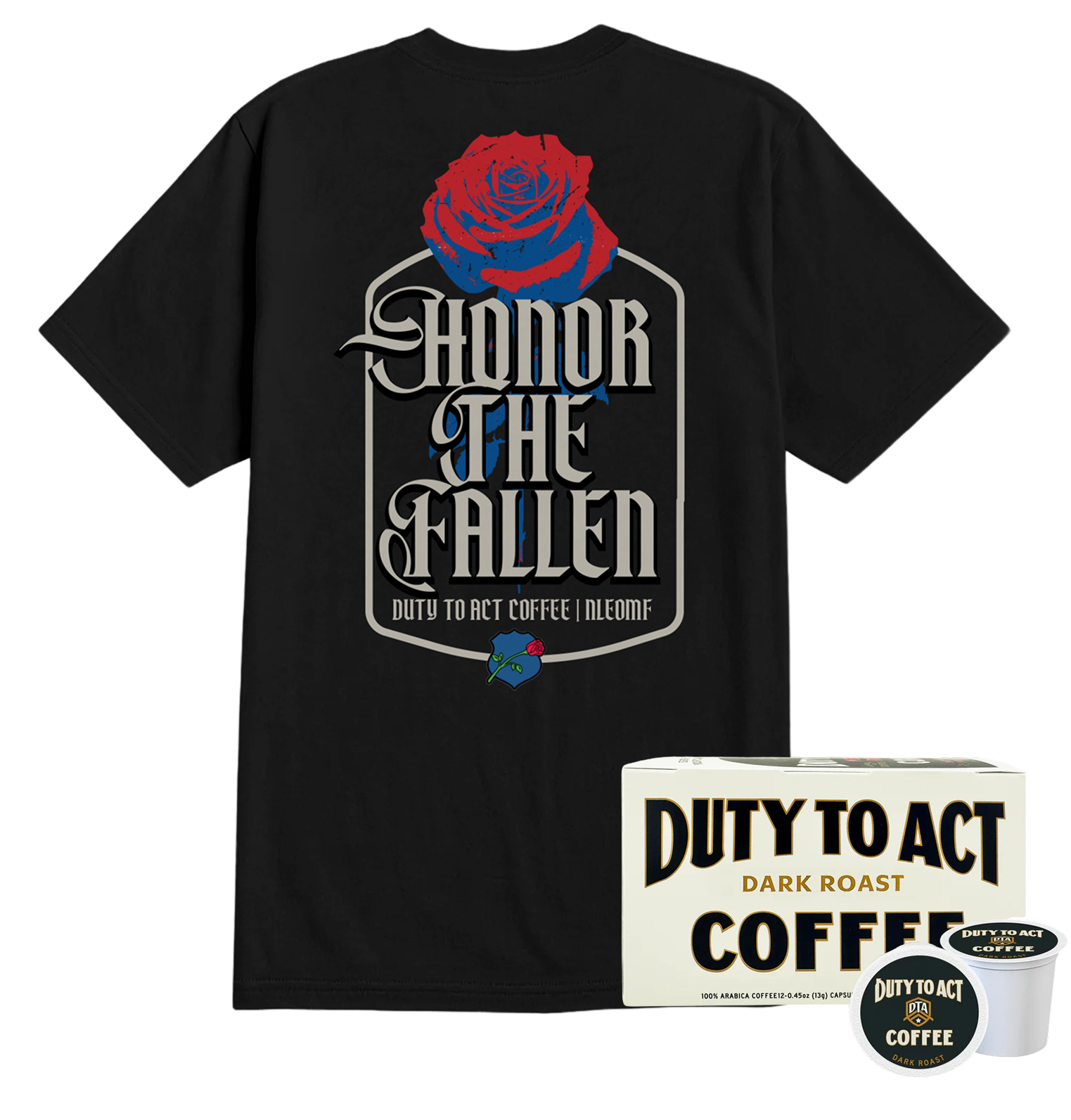 Honor The Fallen T-Shirt Rose & Dark Roast