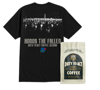 Honor The Fallen Candle Light T-Shirt & Dark Roast