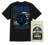 Honor The Fallen Lion T-Shirt & Dark Roast