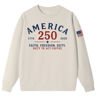 Faith Freedom Duty Crewneck