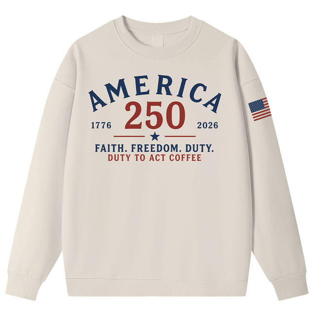 Faith Freedom Duty Crewneck