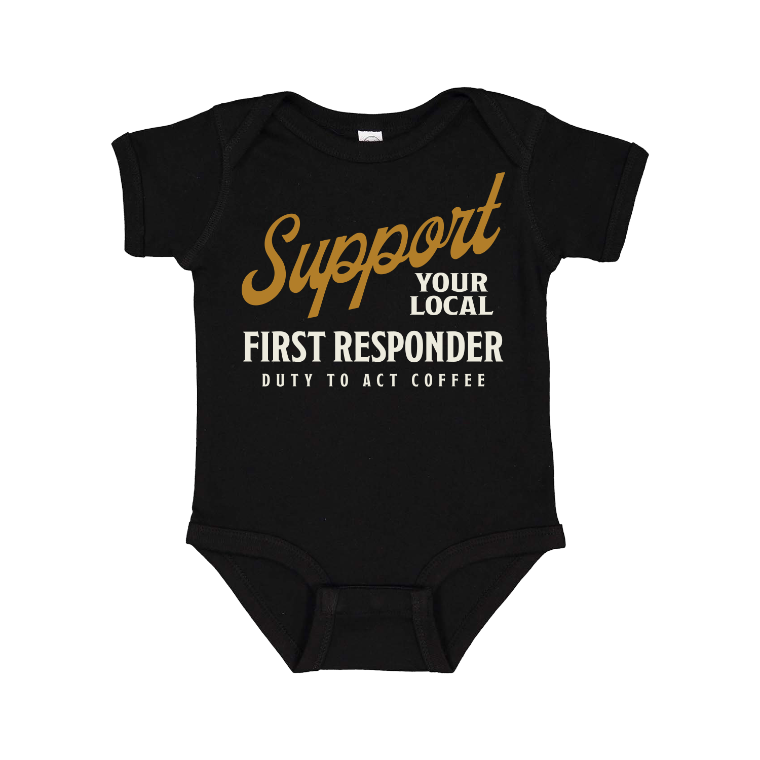 Support Your Local First Responder Baby Onesie