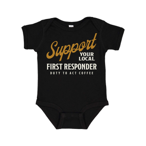 Support Your Local First Responder Baby Onesie