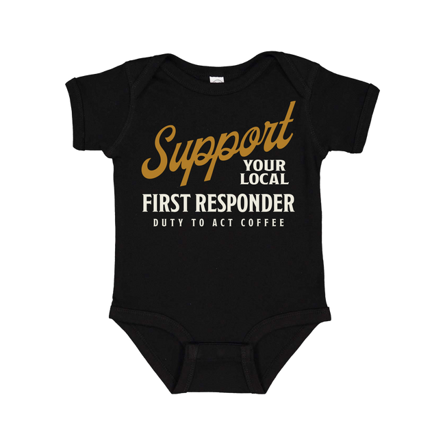 Support Your Local First Responder Baby Onesie