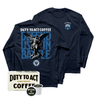 Defend Us In Battle Long Sleeve & Dark Roast