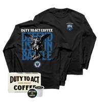 Defend Us In Battle Long Sleeve & Dark Roast