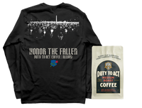 Honor The Fallen Candle Light Long Sleeve & Medium Roast