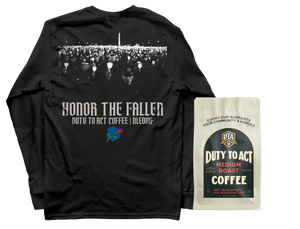 Honor The Fallen Candle Light Long Sleeve & Medium Roast