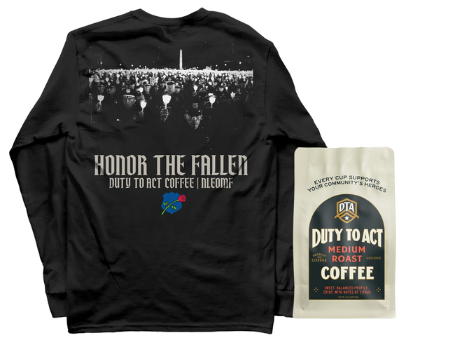 Honor The Fallen Candle Light Long Sleeve & Medium Roast