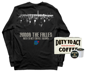 Honor The Fallen Candle Light Long Sleeve & Medium Roast