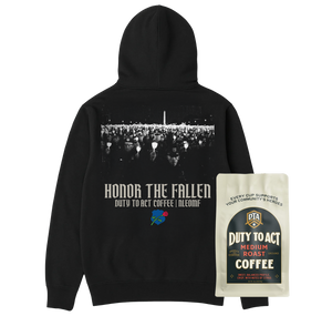 Honor The Fallen Candle Light Hoodie & Medium Roast