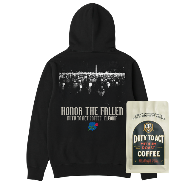 Honor The Fallen Candle Light Hoodie & Medium Roast