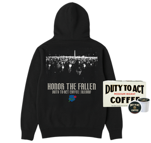 Honor The Fallen Candle Light Hoodie & Medium Roast