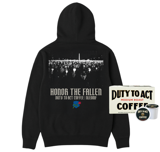 Honor The Fallen Candle Light Hoodie & Medium Roast