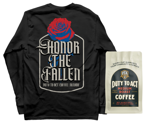 Honor The Fallen Rose Long Sleeve & Medium Roast