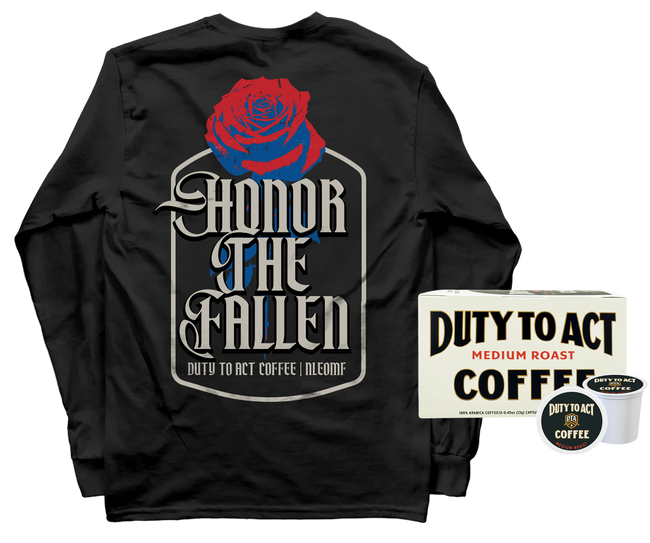 Honor The Fallen Rose Long Sleeve & Medium Roast