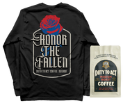 Honor The Fallen Rose Long Sleeve & Medium Roast