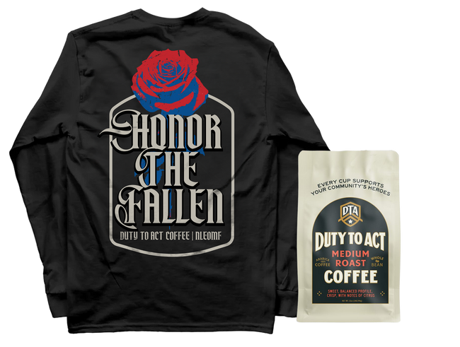 Honor The Fallen Rose Long Sleeve & Medium Roast