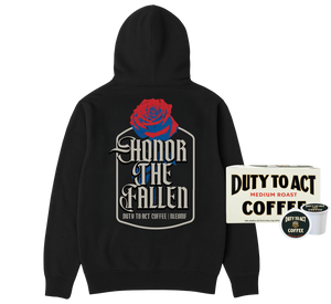 Honor The Fallen Rose Hoodie & Medium Roast